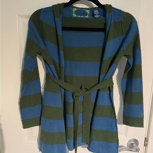 Guess Kids Green and Blue Striped Jacket